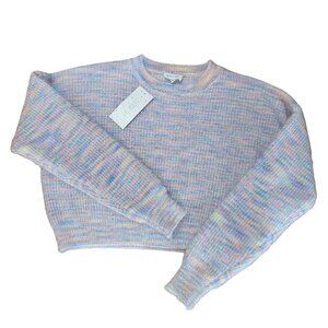Pastel Knit Cropped Sweater | Medium